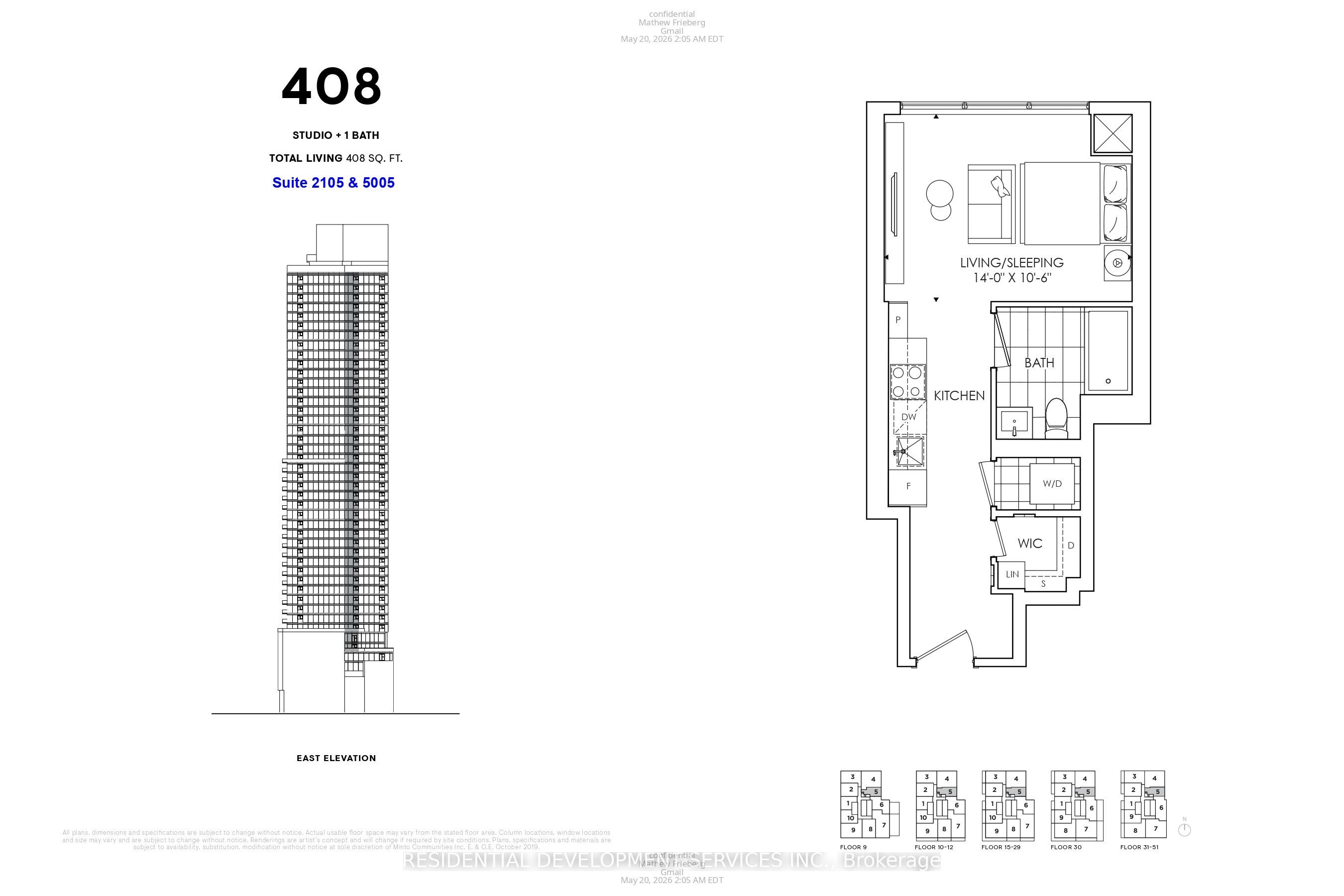 89 Chruch Street 2105, Toronto, ON M5C 0B7
