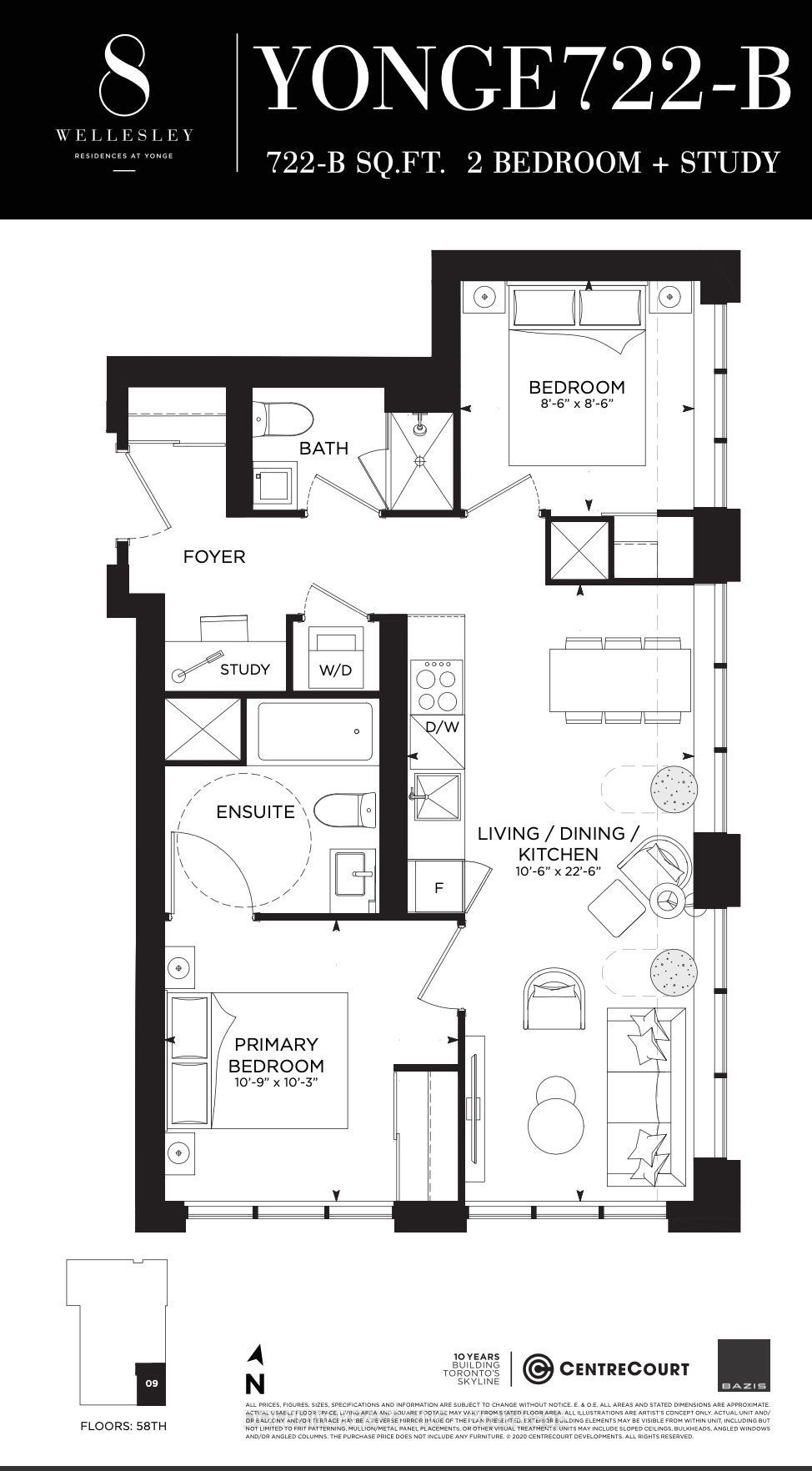 8 Wellesley Street W 5809, Toronto, ON M4Y 0J5