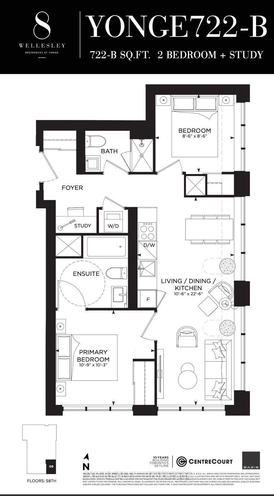 8 Wellesley Street W 5809, Toronto, ON M4Y 0J5